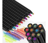 12 Pezzi Matita Multicolore, 12 Colori Matite Arcobaleno per Adulti o Bambini, Matite Multicolori per Arte, Disegno, Colorazione, Schizzi, Colori Assortiti Forniture