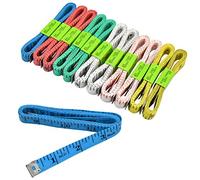 12 Pezzi Metro da Sarto, Misura di Nastro Morbido, Metri da Sartoria Morbidi, Metro a Nastro per Cucire Sarto Panno Righello, 150cm 6 Colori