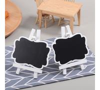 12 pezzi Mini lavagne creative con supporto per insegne bacheche Cartelli per