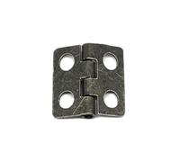 12 pezzi mini piccolo e resistente scrigno piatto for gioielli regalo carillon in legno custodia for vino vite for cerniera della porta dell'armadio casa delle bambole(Small Bronze 12x13mm)