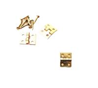12 pezzi Mini Piccolo Robusto Grande Portagioie Regalo Vino Musica Scatola di Legno Custodia Casa delle Bambole Cerniera for Porta dell'Armadio con Viti 4 Misure(Small 12x13mm bronze)