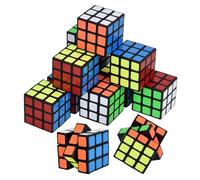 12 Pezzi Mini Speed Cube 3x3x3 cm Puzzle 3D Magico Stickerless Set per Bambini e Adulti - Regalo di Compleanno, Gioco di Viaggio