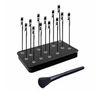 12 pezzi modello pittura stand base con pennello e morsetti set