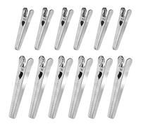12 Pezzi Mollette Chiudi Sacchetti,Clip per Sacchetti Inox,Clip per Sacchetti di Patatine in Acciaio Inox,Clip Multiuso in Metallo per sacchetti di cibo,8 cm e 11,5 cm,per Cucina Imballaggio Dolci