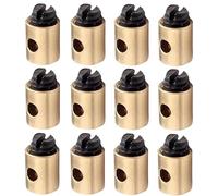 12 Pezzi Morsetto universale per cavo acceleratore in ottone, Cavi acceleratore per moto, 5x6 mm, fascetta per filo moto, adatto per scooter e acceleratori moto