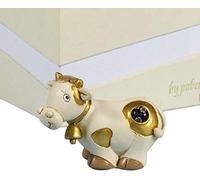 12 Pezzi Mucca Carlotta cm.8 in resina con inserti in vetro Bomboniera Comunione Cresima Laurea Matrimonio con Gift Box