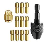 12 pezzi Multi Chuck Chuck Incisione Macchina Trapano Bit Adattatore Rotary Tool