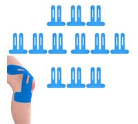 12 pezzi, nastro kinesiologico, sportivo, impermeabile, traspirante, autoadesiva, 3D, blu