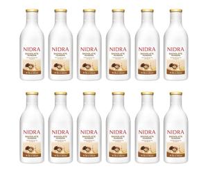 12 pezzi NIDRA Bagnolatte NUTRIENTE con olio di Argan 750ml