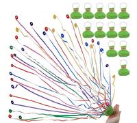 12 pezzi No Mess Confetti Popper, Throw Streamer, colorati Streamer Popper, per baby shower, feste, matrimoni, compleanni (verde)