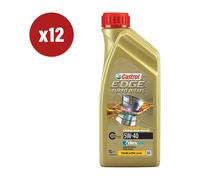 12 PEZZI OLIO CASTROL EDGE TD 5W-40 Q3 TITANIUM 1L