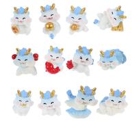 12 pezzi ornamento drago micro paesaggio ornamento drago decorazione bonsai