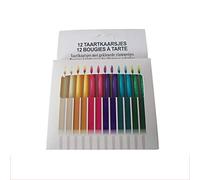 12 pezzi/pacchetto forniture per festa di compleanno candele per torta di nozze fiamme sicure Dessert decorazione fiamma colorata candela multicolore СвечаUn design intelligente