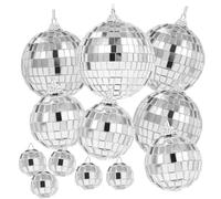 12 Pezzi Palle da Discoteca, Specchio Palle da Discoteca, Palla a Specchio da Appendere, Disco Mirror Ball,Per la Decorazione Dell'albero Di Natale, sfondo di Nozze, Decorazione Della Casa