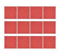 12 Pezzi Pannelli Acustici Pannelli Acustici in Fibra di Poliestere Pannello Fonoassorbente Autoadesivo Rosso Pannello Fonoassorbente per la Casa
