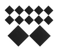 12 Pezzi Pannello Acustico in Feltro Nero 8mm Autoadesivo | Struttura Densa a Modulo, Assorbe Medie e Alte Frequenze, per Sale Registrazione e Chiamate Chiare