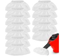 12 Pezzi Panni in microfibra per pulitore a vapore, Set panno per pulire vetri interni auto, Strofinacci ricambi, Stracci lavabili (19 x 9 cm)