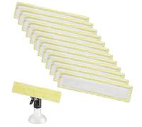 12 Pezzi Panni in Microfibra,Tampone di Ricambio per Aspirapolvere per Fnestre per Kärcher, Pastiglie per Aspirapolvere per Finestre per Kärcher WV2 WV5 WV6 Plus Premium