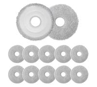 12 Pezzi Panni per Dreame L10s Ultra Gen 2, per Dreame L10s Ultra/L20 Ultra/L10s Pro Ultra Heat, Accessori per Robot Aspirapolvere, Riutilizzabili e Lavabili