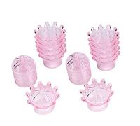 12 pezzi Party Treat Boxes, Goodie Gift Boxes Wedding Favor Boxes Gift Bags Transparent Crown Plastic Candy Box for Party Gift Chocolate Boxs for Wedding (rose)