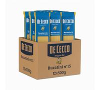 12 PEZZI PASTA BUCATINI N 15 DE CECCO GR 500
