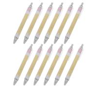 12 Pezzi Penna a Sfera Glitterata in Plastica Retrattile per Planner | Finitura Lucida, Punta Rotonda, Scrittura Uniforme senza Sbavature, per Registri Ospiti e Ufficio Domestico
