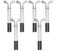 12 Pezzi Penna da Golf in Lega di Alluminio Nera, Stile Retrò Decorativo | Set da Due Pezzi, Forma di Mazza da Golf, Leggero e Portatile, per Appunti e Esposizioni Ricordo