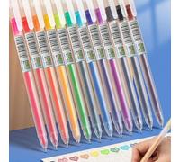 12 pezzi Penna gel colore misto Tagli Unica,2 pacchi,6 pezzi in modo casuale/confezionePolipropilene