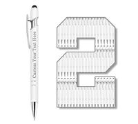 12 Pezzi Penna Personalizzata con Incisione Penne personalizzate con testo del logo Regali personalizzati per uomini donne Insegnante Boss Affari Compleanno Ufficio