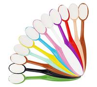 12 Pezzi Pennello per Miscelazione Inchiostro Pennelli Ovali per Il Trucco Pennelli Colorati per Miscelare Inchiostri Crafting Ink Blending Brush Set per Lavori di Artigianato