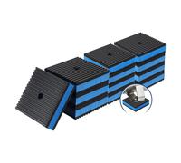 12 pezzi per antivibranti in gomma 3x3 pollici con fori preforati