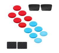 12 Pezzi per Controller per PS5 / per PS4, Cappucci di Ricambio per Joystick, Impugnature Antiscivolo per Levette Analogiche, Accessori di Riparazione