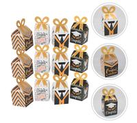 12 pezzi per la festa di laurea Candy Boxes Celebration Candy Paper contenitori