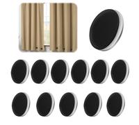 12 Pezzi Pesi per Tende da Interno Rotondo Magnetico Tenda Pesi Calamite per Tende Calamite per Tende da Interno Pesi Magnetici per Tende ，Adatto per Tende, Tovaglie, Tende da Doccia (nero)