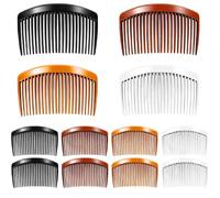 12 Pezzi Pettine per Capelli Laterali in Plastica Pettine Francese Fermagli per Capelli Decorativi Pettini Fermacapelli Accessori per Capelli Fini Donne(23 Denti)