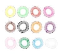 12 Pezzi Pettine per Parrucca Circolare Flessibile Denti | Nastri per Chioma, Accessori per Acconciature Chioma, Uso Quotidiano e Styling, per Lunghe Chiome e Calotte Colore Casuale