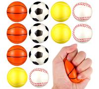 12 pezzi piccole palline da stress si agitano le palline sportive sfere di