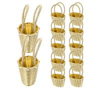 12 pezzi piccoli cestini di caramelle con manici per imballaggio regalo per la