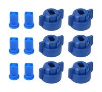 12 Pezzi Plastica Ugello Spray Alta Pressione Blu Per Campo | Ampia spruzzatura, copertura uniforme, riduce l'influenza del vento, applicazione precisa anche in caso di tempesta