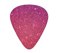12 pezzi plettri per chitarra gradiente paillettes sparkle 3 diversi spessori, triangolo classico, per chitarra acustica, chitarra elettrica, basso