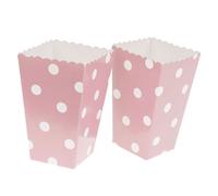 12 pezzi Popcorn Boxes Mini Food Box Treat & Movie Theater (Pink)