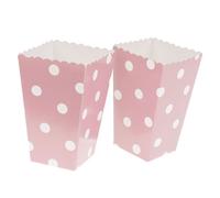 12 pezzi Popcorn Boxes Mini Food Box Treat & Movie Theater (Pink)