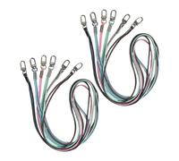 12 pezzi Porta badge con cordino con chiusura a moschettone - Porta badge con