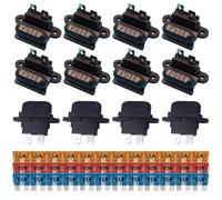 12 Pezzi Portafusibile Standard Lama ATC Automatica Porta Fusibile Lamellare per