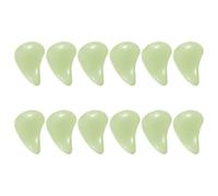 12 Pezzi Protezione Angolare Luminosa per Mobili Trasparente in PVC Verde | Forma a Goccia, Effetto Discreto e Duraturo, per Tavoli, Sedie e Armadi nel Soggiorno