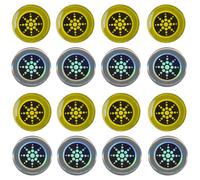 12 Pezzi Protezione Radiazioni Cellulare,Anti-Radiazione Cellulare Schermatura Elettromagnetica,Protezione Attiva Onde Elettromagnetiche per Telefoni,Computer Portatili,Adesivi Tecnologia Quantica