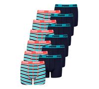 12 Pezzi Puma Basic Boxer Stampati A Strisce Per Ragazzi