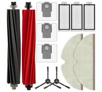 (12 pezzi) Q5 Pro Parti di ricambio compatibili con Roborock Q5 Pro/ Q5 Pro+/ Q8 Max/ Q8 Max+ Robot Aspirapolvere, Kit di accessori, 2 spazzole a rullo, 2 spazzole laterali, 3 filtri HEPA, 3 sacchetti