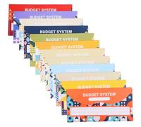 12 Pezzi Raccoglitore Budget Buste Contanti in Carta | Pratiche Buste Porta Contanti per Budget, Facile Distinzione, Leggere e Comode da Riporre