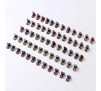 12 pezzi ragazze piccoli fiori di cristallo artigli per capelli in metallo bambini mini strass morsetto per capelli bambini ornamento capelli clip bambino forcine tipo 01